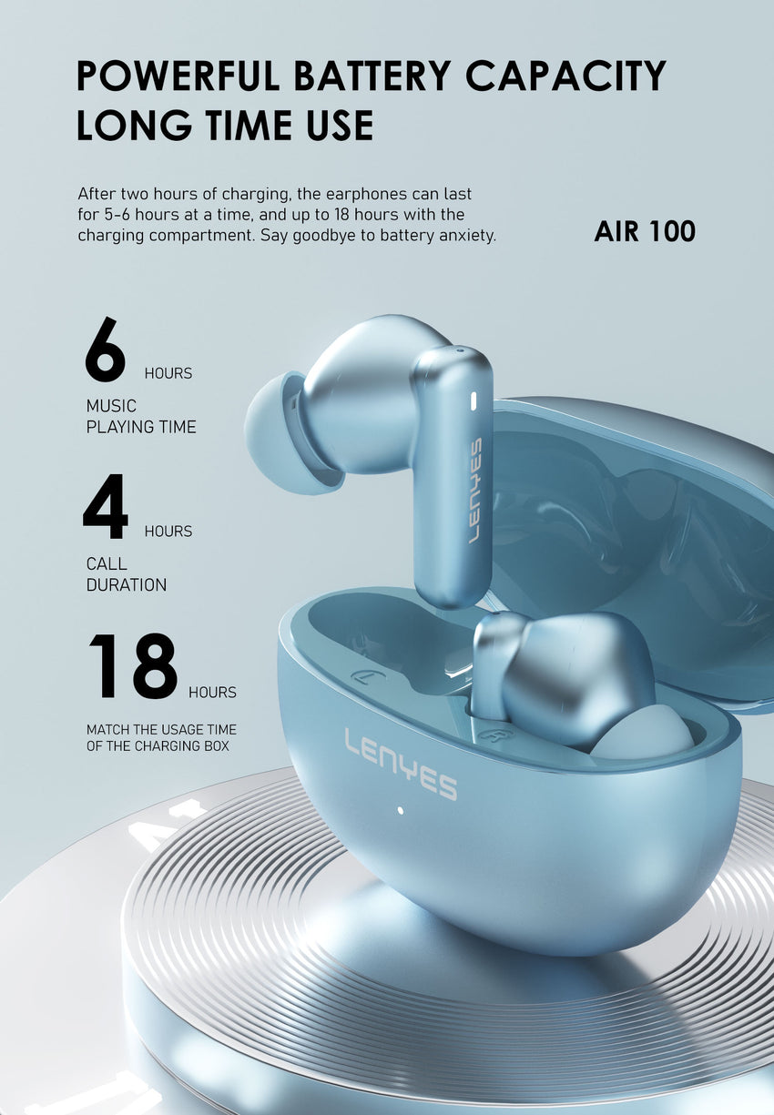 Lenyes Air 100 ANC Özellikli ENC Teknolojili Kulak İçi Bluetooth v5.3 Kulaklık