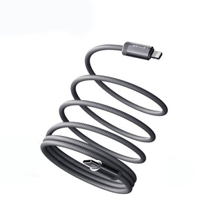 LC527 Spiral Magnetik Örgülü Tasarım Type-C to Lightning Hızlı Şarj Özellikli Data ve Şarj Kablosu 27W 1M