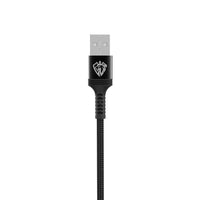 Lenyes LC980 USB-A to Type-C Hızlı Şarj Özellikli Örgülü Data ve Şarj Kablosu 1M 2.4A