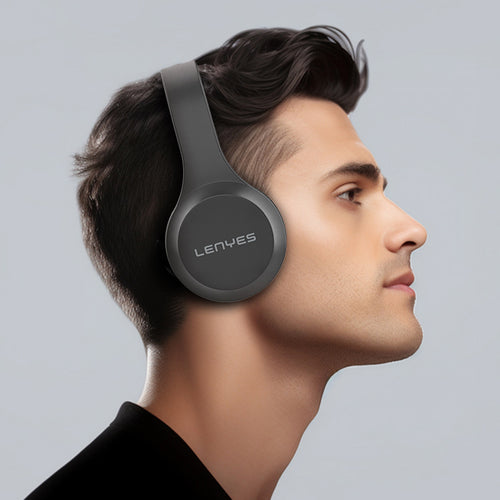 Lenyes LH85 Çift Kanal Stereo Bluetooth 5.3 Kulak Üstü Kulaklık | Yüksek Ses Kalitesi & Uzun Pil Ömrü