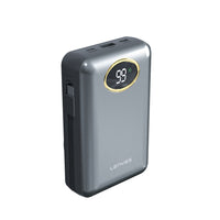 Lenyes PW222D Dijital LED Göstergeli Kablosuz Şarj Özellikli Type-C ve Lightning Kablolu Powerbank 18W 20.000mAh