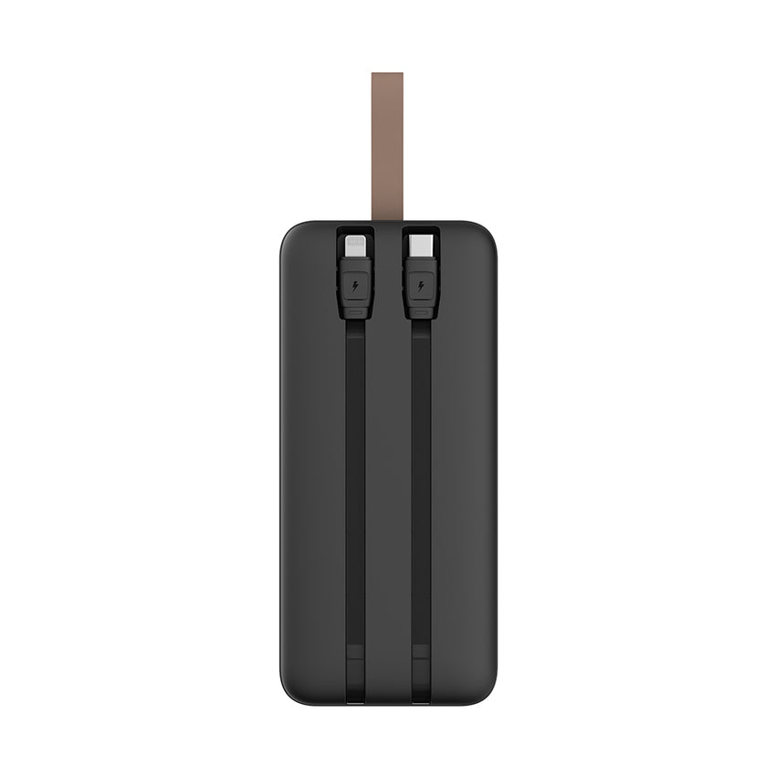 Lenyes PX587D Dijital LED Ekranlı Type-C ve Lightning Kablolu Powerbank 22.5W 50.000mAh