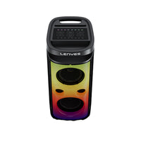 Lenyes S883 Su Geçirmez Tekerlekli Mikrofonlu Çoklu Giriş RGB Işıklı TWS Karaoke FM Bluetooth Hoparlör v5.3 360W