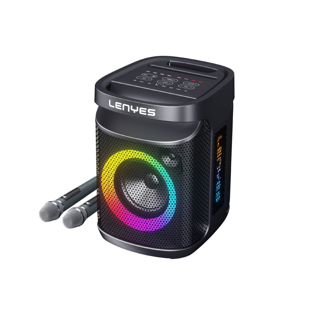 Lenyes S881 Su Geçirmez Mikrofonlu Çoklu Giriş RGB Işıklı TWS Karaoke