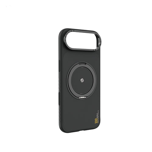 iPhone 17 Air Kılıf | M-Safe Şarj Destekli Metal Standlı Kevlar Kapak | Lenyes CK225