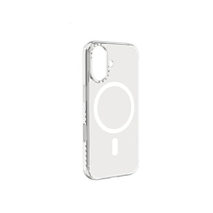 Lenyes Apple iPhone 17 Kılıf M-Safe Şarj Özellikli Metal Kamera Çerçeveli Airbag Tasarımlı Lenyes CK221 Sert PC Kapak