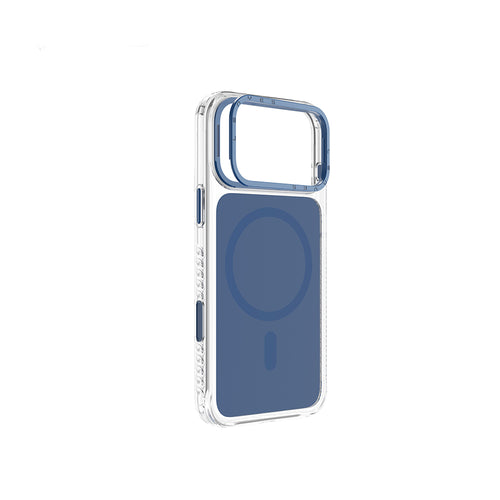 Lenyes CK221 Apple iPhone 17 Pro Max Kılıf M-safe Şarj Özellikli Metal Kamera Çerçeveli Airbag Tasarımlı Sert PC Kapak