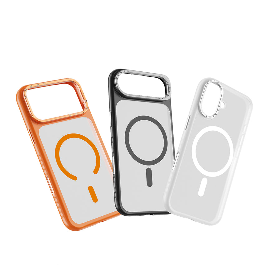 iPhone 17 Pro Max Kılıf | M-safe Şarj Uyumlu Metal Kamera Standlı CK226