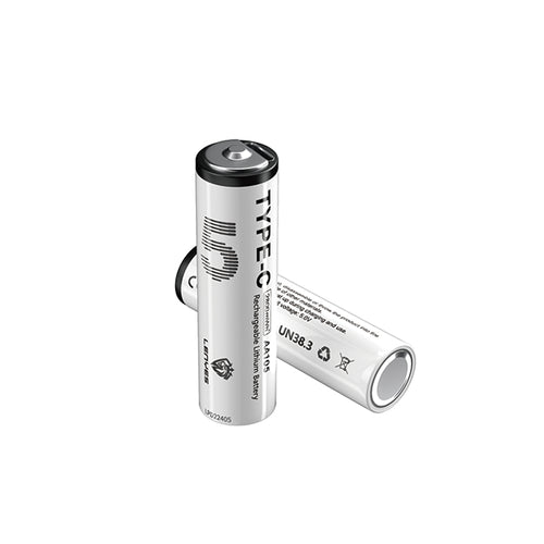 Lenyes AA105 Type-C Şarj Portlu Şarj Edilebilir AA Lityum-ion Pil 2800mWh 1.5V 2 Adet