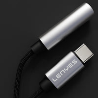 Lenyes AX105 | Type-C to 3.5mm Aux Çevirici Örgülü Ses Adaptörü