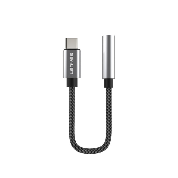 Lenyes AX105 | Type-C to 3.5mm Aux Çevirici Örgülü Ses Adaptörü
