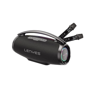 Lenyes Boost X RGB Işıklı Çift Mikrofonlu Taşınabilir Bluetooth Hoparlör 600W v5.3