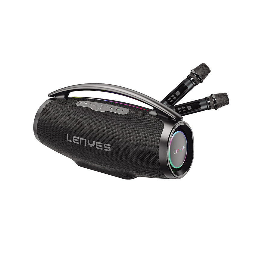 Lenyes Boost X RGB Işıklı Çift Mikrofonlu Taşınabilir Bluetooth Hoparlör 600W v5.3