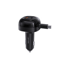 Lenyes CA59 | 60W PD Çek-Bırak Type-C + USB-A Araç Şarj Aleti