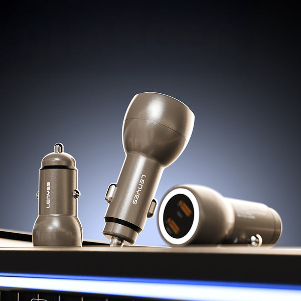 Lenyes CA65 Dual Type-C PD Araç Şarj Aleti 60W