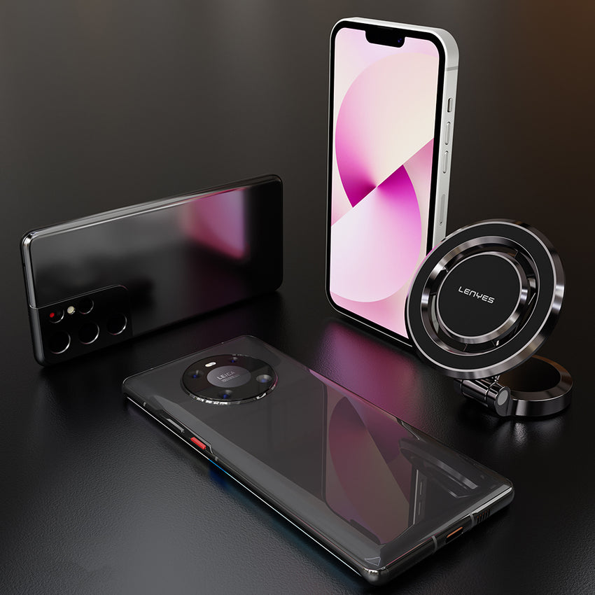 Lenyes CR160 Magnetik MagSafe 360 Derece Oynar Başlıklı Araç İçi Telefon Tutucu