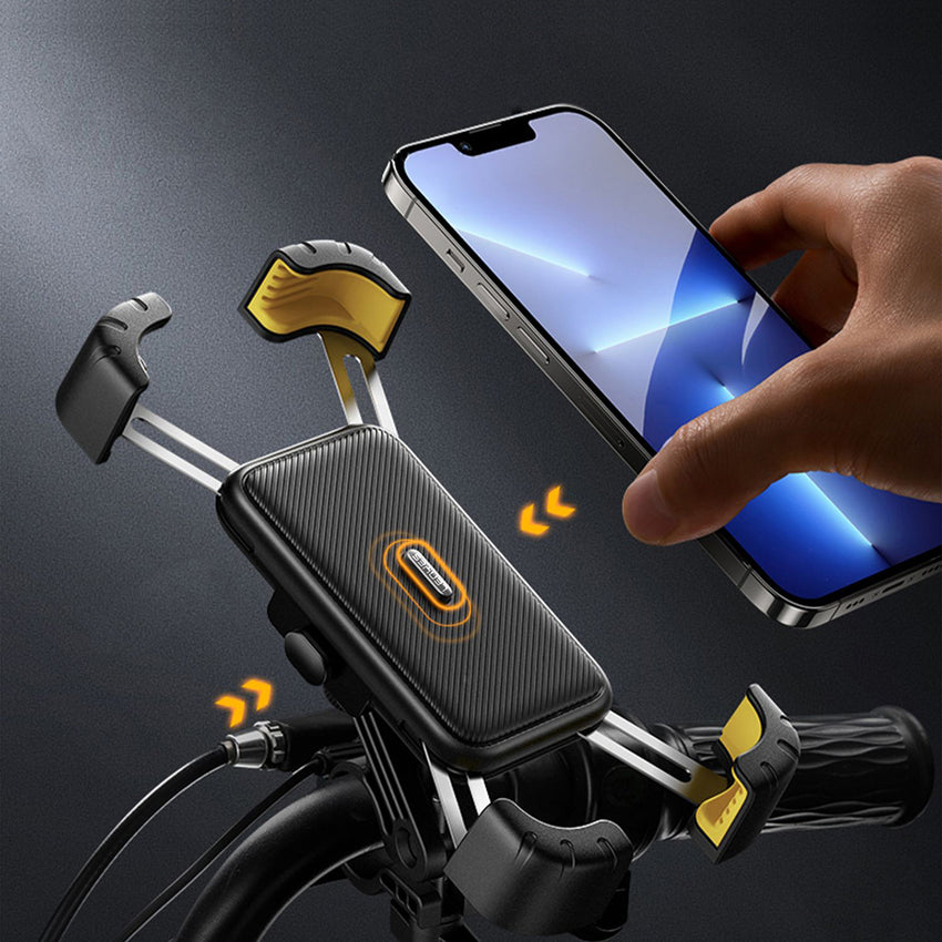 Lenyes CR169 Sarsıntı Önleyici 360 Derece Ayarlanabilir Bisiklet ve Motosiklet Telefon Tutucu