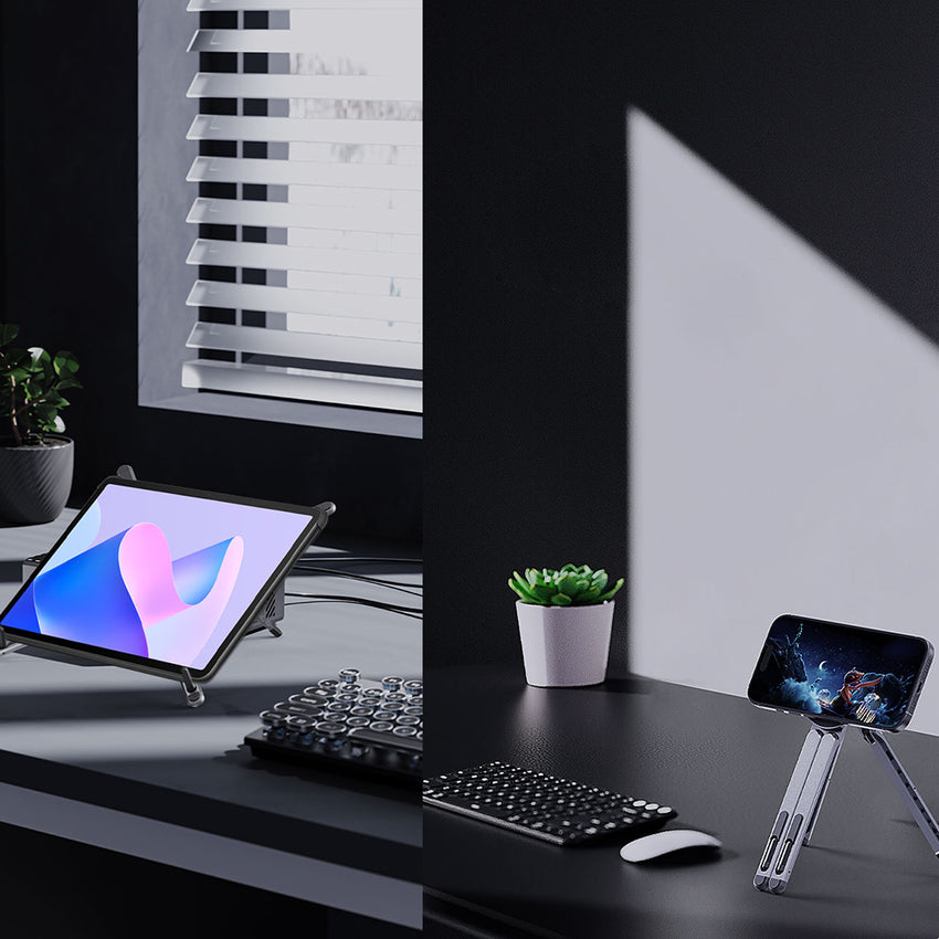 Lenyes CR206 8 Kademeli Ayarlanabilir Magnetik Laptop Tablet ve Telefon Standı