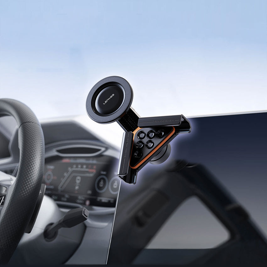 Lenyes CR210 | 360° Dönebilen V-Köşeli Magnetik Araç İçi Telefon Tutucu