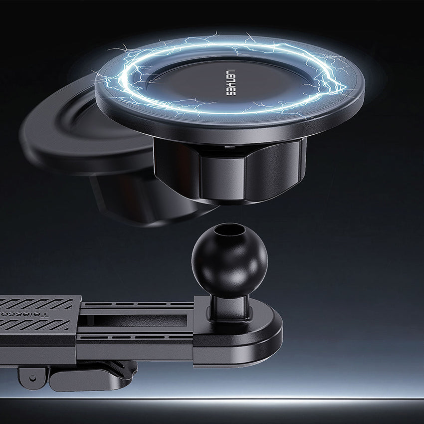 Lenyes CR210 | 360° Dönebilen V-Köşeli Magnetik Araç İçi Telefon Tutucu