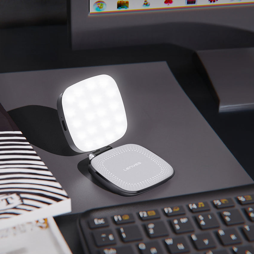 Lenyes CR211 | 360° Dönebilen Manyetik Telefon Üstü LED Aydınlatma Işığı