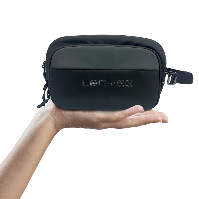 Lenyes LB560 | Su Geçirmez Çapraz Askılı Omuz ve El Aksesuar Çantası 20 cm