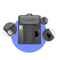 Lenyes LB566 Dreamer Backpack Serisi | Su Geçirmez Deri Tasarımlı Sırt Çantası