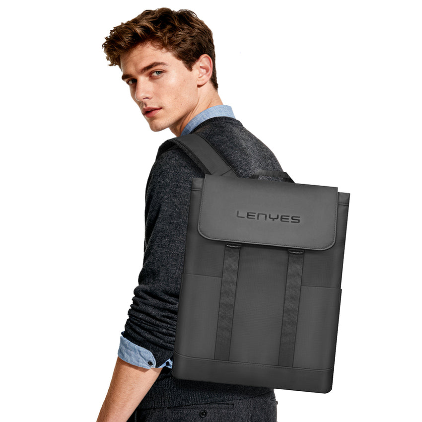 Lenyes LB566 Dreamer Backpack Serisi | Su Geçirmez Deri Tasarımlı Sırt Çantası