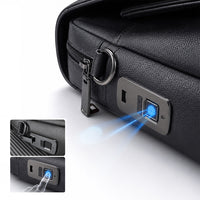 Lenyes LB734 Vesnara Serisi Parmak İzi Kilitli Su Geçirmez 14 Inç Laptop Çantası