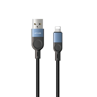 Lenyes LC514 | USB-A to Lightning Örgülü 15W Hızlı Şarj & Data Kablosu 1M