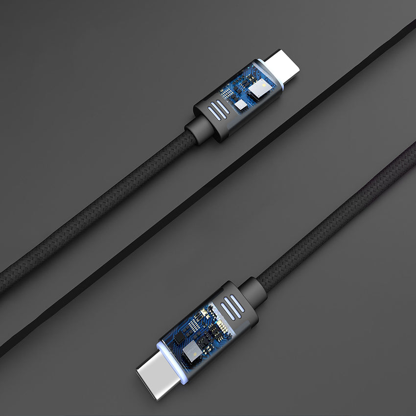 Lenyes LC532 Type-C to Type-C Hızlı Şarj Özellikli Data ve Şarj Kablosu 60W 1M