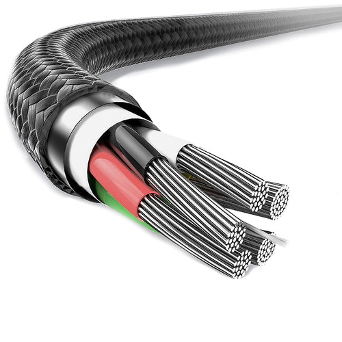Lenyes LC546 | Type-C to Lightning Örgü Tasarımlı 27W Hızlı Şarj Kablosu 1M