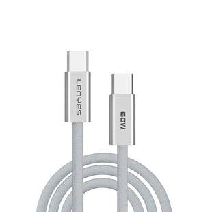 Lenyes LC551 Type-C to Type-C PD 60W Örgü Tasarımlı Hızlı Şarj & Data Kablosu 1M