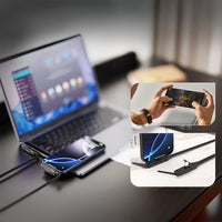 Lenyes LC553 Type-C to Type-C Stand Özellikli E-Mark Çipli Hızlı Şarj ve Data Kablosu 100W 1M