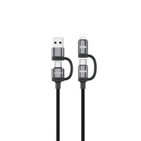 Lenyes LC557 4in1 USB-A / Type-C / Lightning E-Mark Çipli Hızlı Şarj ve Data Kablosu 240W 1M