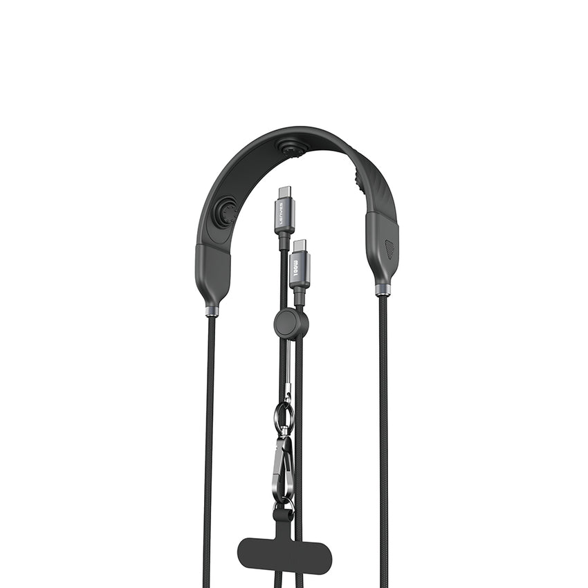 Lenyes LC558 Type-C to Type-C Data Kablolu 3 Kademeli Boyun Masaj Bandı 1.2M