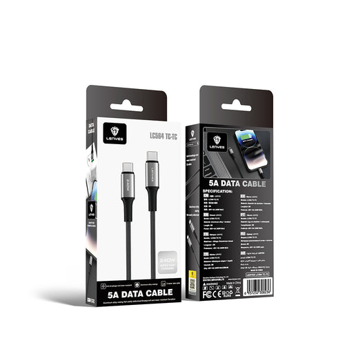Lenyes LC564 Type-C to Type-C PD Hızlı Şarj ve Data Kablosu 240W 2M