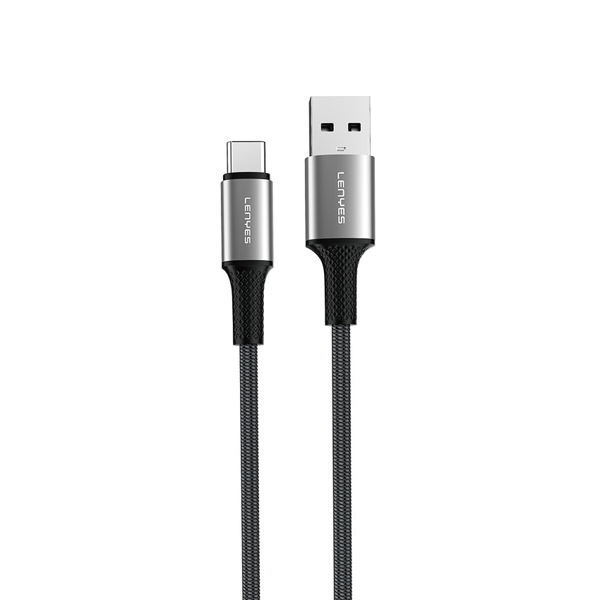 Lenyes LC565 USB-A to Type-C Örgü Hızlı Şarj ve Data Kablosu 12W 1M