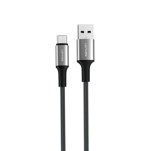 Lenyes LC566 USB-A to Type-C Örgü Hızlı Şarj ve Data Kablosu 12W 2M