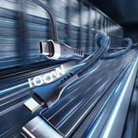 Lenyes LC568 | 4’ü 1 Arada USB-A & Type-C Hızlı Şarj ve Data Kablosu 100W 1 Metre