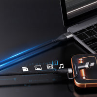 Lenyes LC568 | 4’ü 1 Arada USB-A & Type-C Hızlı Şarj ve Data Kablosu 100W 1 Metre