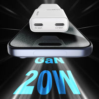 Lenyes LCH15 | Dual Type-C PD GaN Hızlı Şarj Başlığı 20W