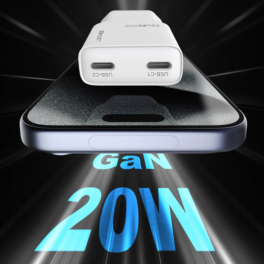 Lenyes LCH15 | Dual Type-C PD GaN Hızlı Şarj Başlığı 20W