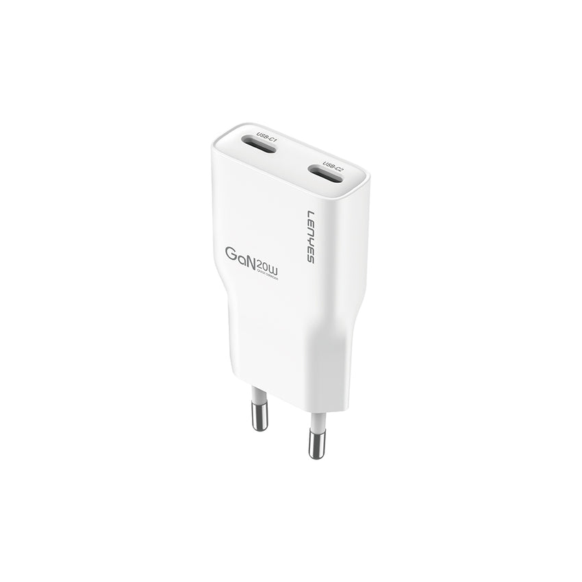 Lenyes LCH15 | Dual Type-C PD GaN Hızlı Şarj Başlığı 20W