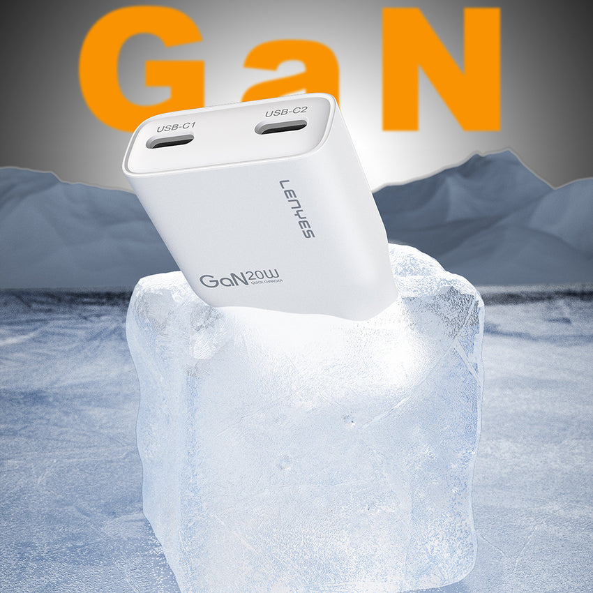 Lenyes LCH15-EU TC-L | GaN PD 20W Hızlı Şarj Seti Type-C to Lightning