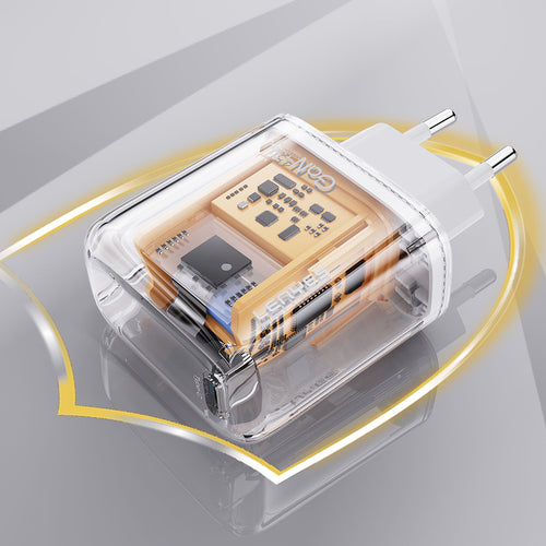 Lenyes LCH93-TC-L | Type-C to Lightning GaN Teknolojili PD ve USB Hızlı Şarj Seti 30W