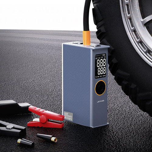 Lenyes LCI205 LED Işıklı Araç Akü Takviye Güç Kaynağı ve Hava Kompresörü 12V 100W 7200mAh