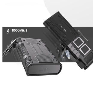 Lenyes LCR01 Type-C Kablolu Su Geçirmez Çoklu Kart Depolama ve Okuyucu Kutusu 10 Gbps