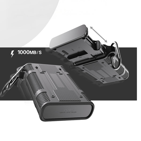 Lenyes LCR04 Type-C Kablolu Su Geçirmez Çoklu Kart Depolama ve Okuyucu Kutusu 10 Gbps