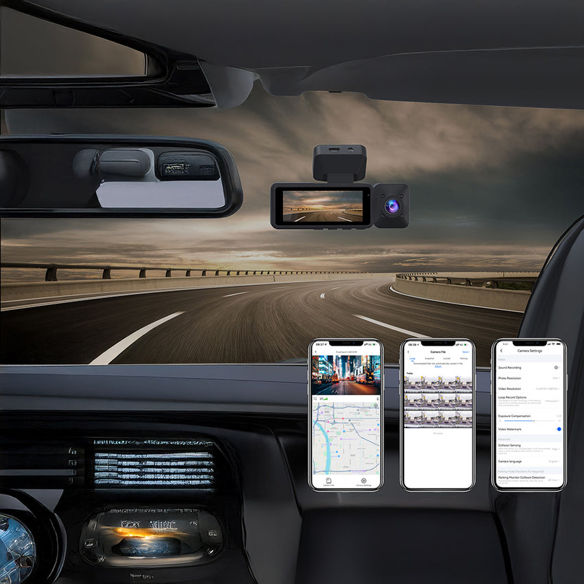 Lenyes LDR101 | 4K WiFi Destekli GPS’li Ön ve Arka Araç Kamerası
